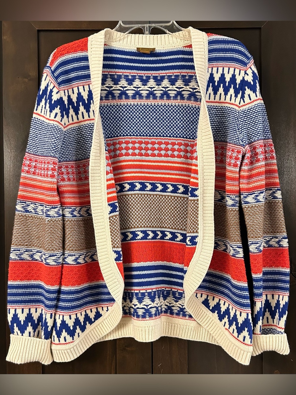Copper Key Aztec Print Cardigan Sz XL